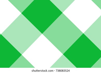 Green Gingham pattern. Texture from rhombus/squares for - plaid, tablecloths, clothes, shirts, dresses, paper, blankets, restaurant menu, quilts and other textile products. Vector illustration.