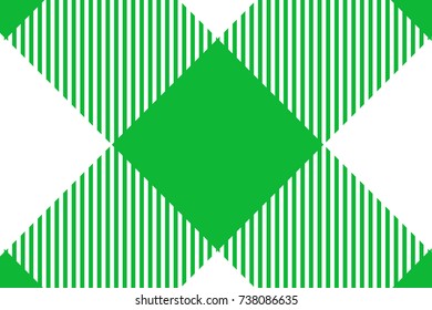 Green Gingham pattern. Texture from rhombus/squares for - plaid, tablecloths, clothes, shirts, dresses, paper, blankets, restaurant menu, quilts and other textile products. Vector illustration.