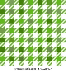 Green Gingham Tartan Plaid Seamless Pattern