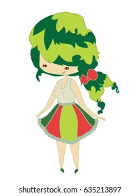 green girl