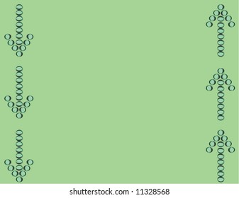 green glass bead vector arrow background