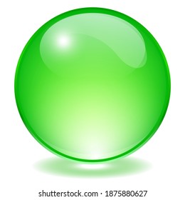 Green Glass Orb Vector Ball Illustration Stock Vector (Royalty Free ...