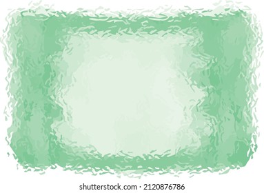 Green glass window vector frame surface with an light square space at the middle of illustration. Useful for printing magazine cover, advertise presentation, business cards and etc