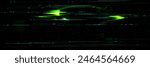 Green glitch screen bg. Vhs tv noise effect vector. Digital pixel texture for error video signal. Abstract futuristic neon rewind grunge overlay. Broken computer graphic with grain and scratch lag