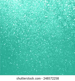 Green glitter texture metallic background. Traced vector abstract illustration, eps10. Design card with sparkles for christmas, party, wallpaper, print, scrapbook, textile. Glamour shiny banner.
