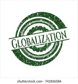 Green Globalization distress rubber texture