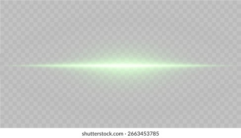 Líneas de resplandor verde sobre fondo de espacio digital

