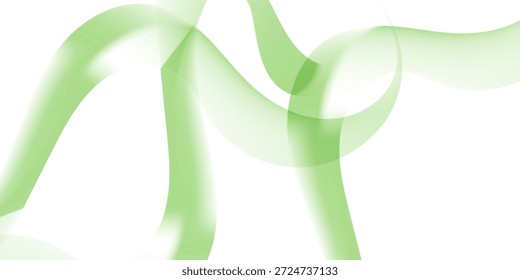 Vetor de trilha luminosa brilhante verde - efeito de linha verde, caminho verde sinuoso, onda , vórtice de energia curvo, conceito de tecnologia futurista