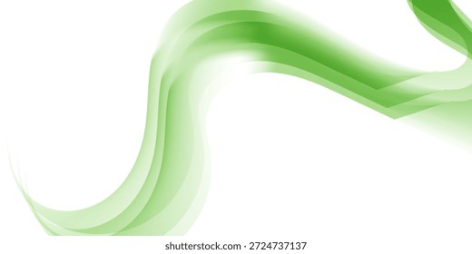 Vetor de trilha luminosa brilhante verde - efeito de linha verde, caminho verde sinuoso, onda , vórtice de energia curvo, fundo futurista em um fundo transparente