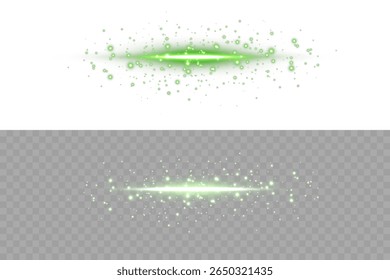 Linha de brilho verde com feixe horizontal, brilho suave e luz futurista. Perfeito para gráficos em movimento, transições de HUD, sobreposições de ficção científica, efeitos de velocidade ou apresentações de design digital