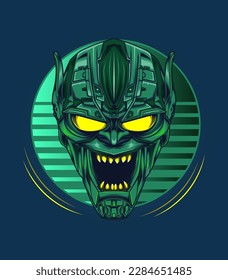 Green goblin futuristic design illustration