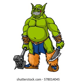 Green goblin with hammer Images, Stock Photos & Vectors | Shutterstock