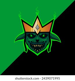 

green goblin king e-sports logo