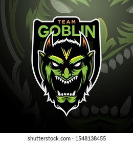 Green goblin logo gaming esport