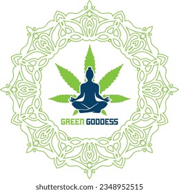 GREEN GODDESS T SHIRT DESIGN  GREEN GODDESS LOGODESIGN VICTOR