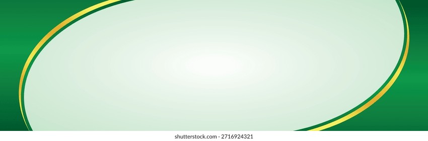 Fondo verde y dorado: Un fondo visualmente atractivo con un elegante diseño ovalado, acentuado con tonos de verde y oro, que proporciona un telón de fondo sofisticado.