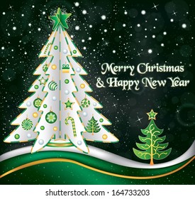 Green and Gold Christmas Wishes