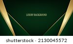 Green and gold luxury background. Vector illustration.
