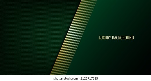 Green And Gold Luxury Background. Vector Illustration.