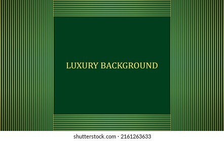 Green and gold luxury background. Vector illustration.