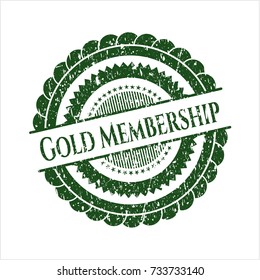 Green Gold Membership rubber stamp