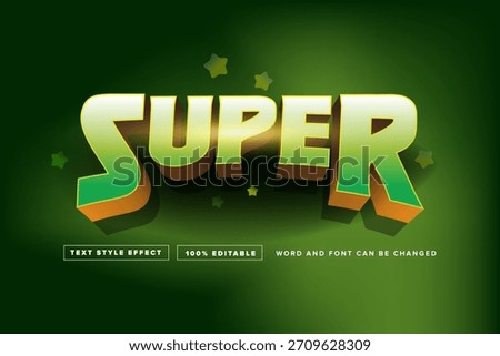 Green gold Text Style Effect Editable
