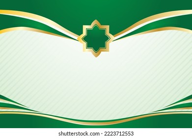 Green and Golden Certificate template design