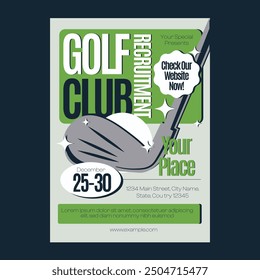 Green Golf Club Recruitment Flyer