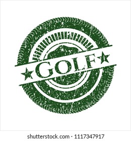 Green Golf distress rubber grunge texture stamp