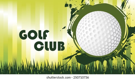 Green golf field