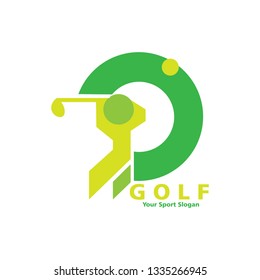 Green golf logo