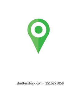 Green GPS Location With Icon Vector Illustration