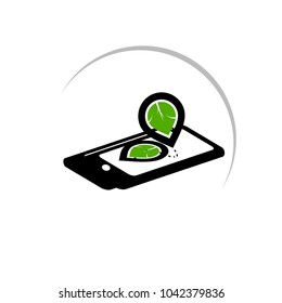 green gps logo, gps with green concept
