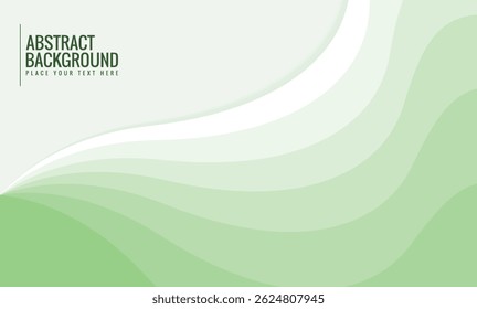 Green gradation abstract wave background