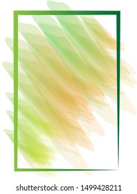 Green gradation brush vector background. Green Brush Vector Background