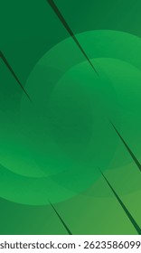Green gradient abstract background. Circle shapes composition Space. suitable for background, landing page, wallpaper, home screen, theme. vector eps 10