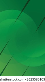 Green gradient abstract background. Circle shapes composition Space. suitable for background, landing page, wallpaper, home screen, theme. vector eps 10