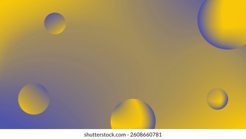 Green Gradient Abstract background and Circles. Vector illustration. Creative concept design.