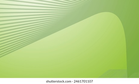 Green gradient abstract background with curve line for backdrop or presentation
