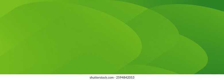 green gradient abstract background with diagonal round shape elements. Minimalist geometric. Modern design. Suitable for covers, banners