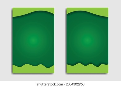 Green gradient abstract background. Great backgrounds for smartphones, banners, web, computers, flyers, covers, social media, sales templates etc