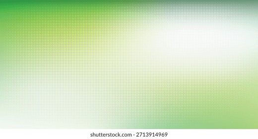 Fundo abstrato gradiente verde com pontos de meio-tom e textura sutil para projetos de design modernos eps10