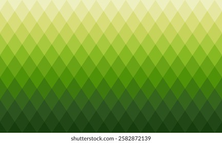 Green gradient abstract background rhombus shape pattern. Modern vector illustration.