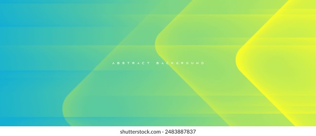 Green gradient abstract background wavy shape decorative design