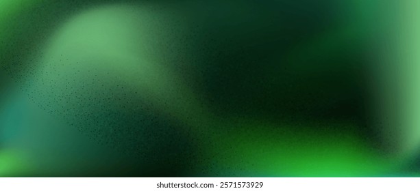 Green gradient abstract background.Jade luxury texture.Turqoise blur foil.Dark royal green  pattern with noise surface.
