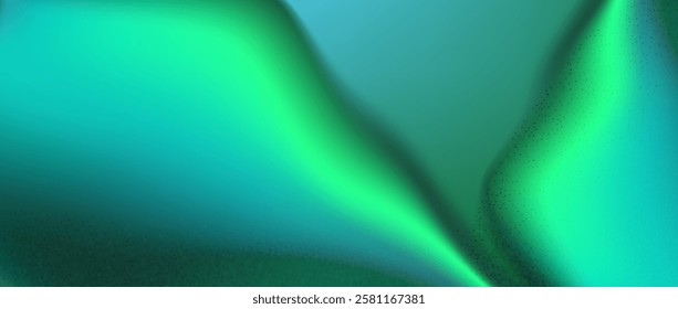 Green gradient abstract background.Jade luxury texture.Turqoise blur foil.Dark royal green  pattern with noise surface.
