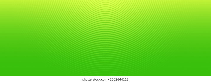 Green gradient abstract banner template. Party events, web header. Vector circles minimal background for presentations.
