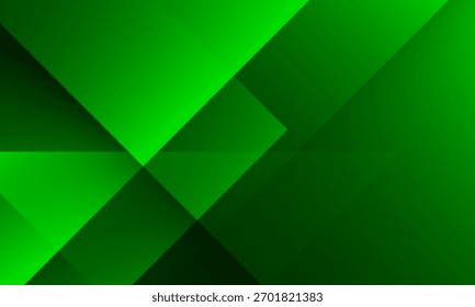 Fundo geométrico abstrato de gradiente verde. Ilustração vetorial