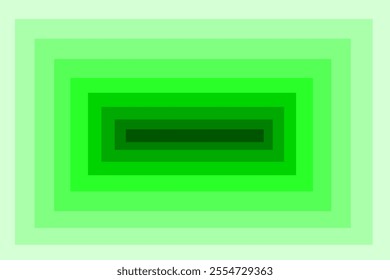 Green Gradient Abstract Geometric Pattern With Layers and Depth. optical illusion 