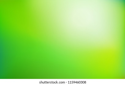 Green gradient background. Abstract nature blurred backdrop. Vector illustration. Ecology concept for your graphic design, banner or poster.